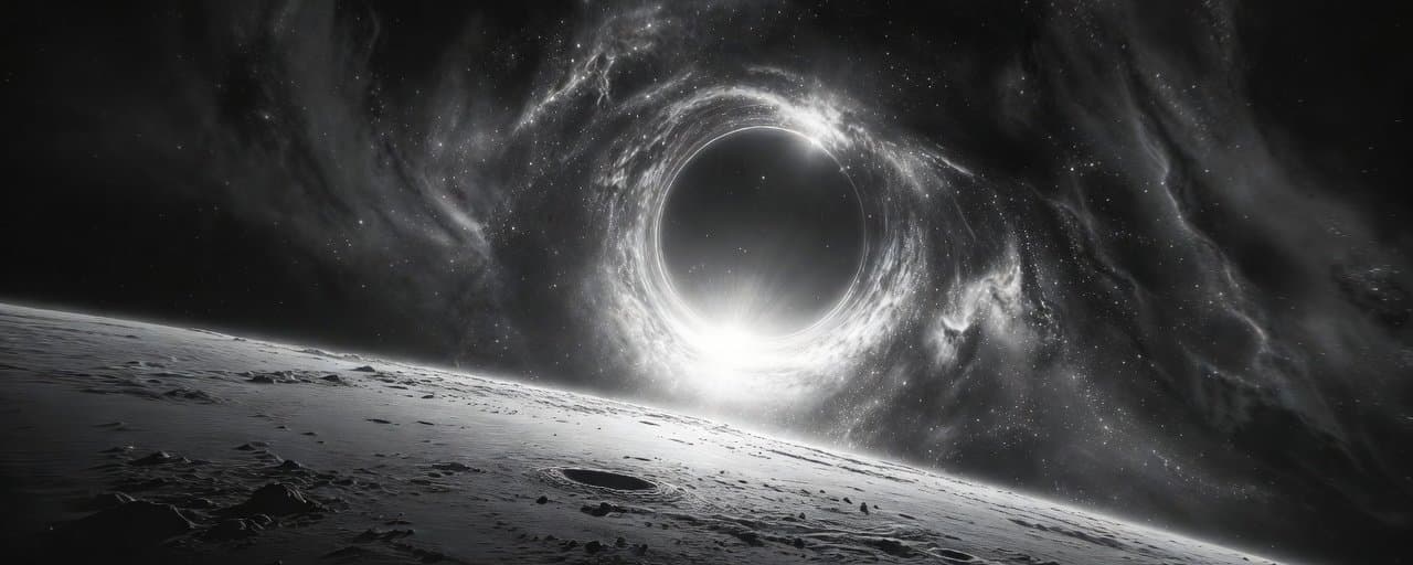 Cosmic landscape representing shared architecture and scale